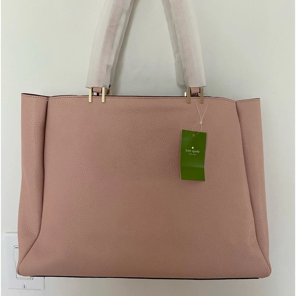 NWT Kate Spade Pershing Street Warmvellum  WKRU5435 Satchel Handbag